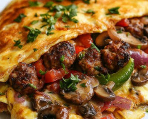 Omelette Special With Beef